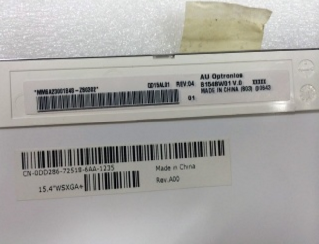Original B154SW01 V0 AUO Screen Panel 15.4" 1680*1050 B154SW01 V0 LCD Display